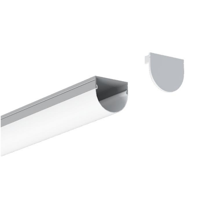 Aluminum Channel Extrusions With Arc LED Diffuser For 32mm High Power LED Strips Aluminum Channel Extrusions With Arc LED Diffuser For 32mm High Power LED Strips